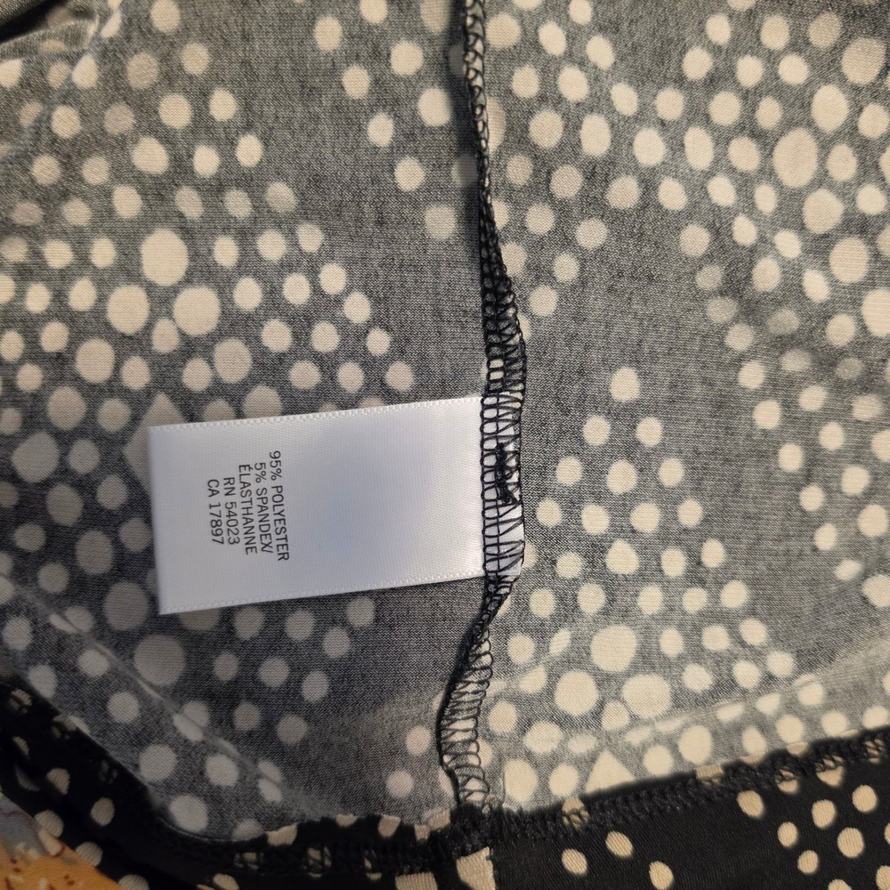 Ann Taylor Geometric Diamond Dot Print Sleeveless Belted Sheath Dress Size 10 - Picture 10 of 11